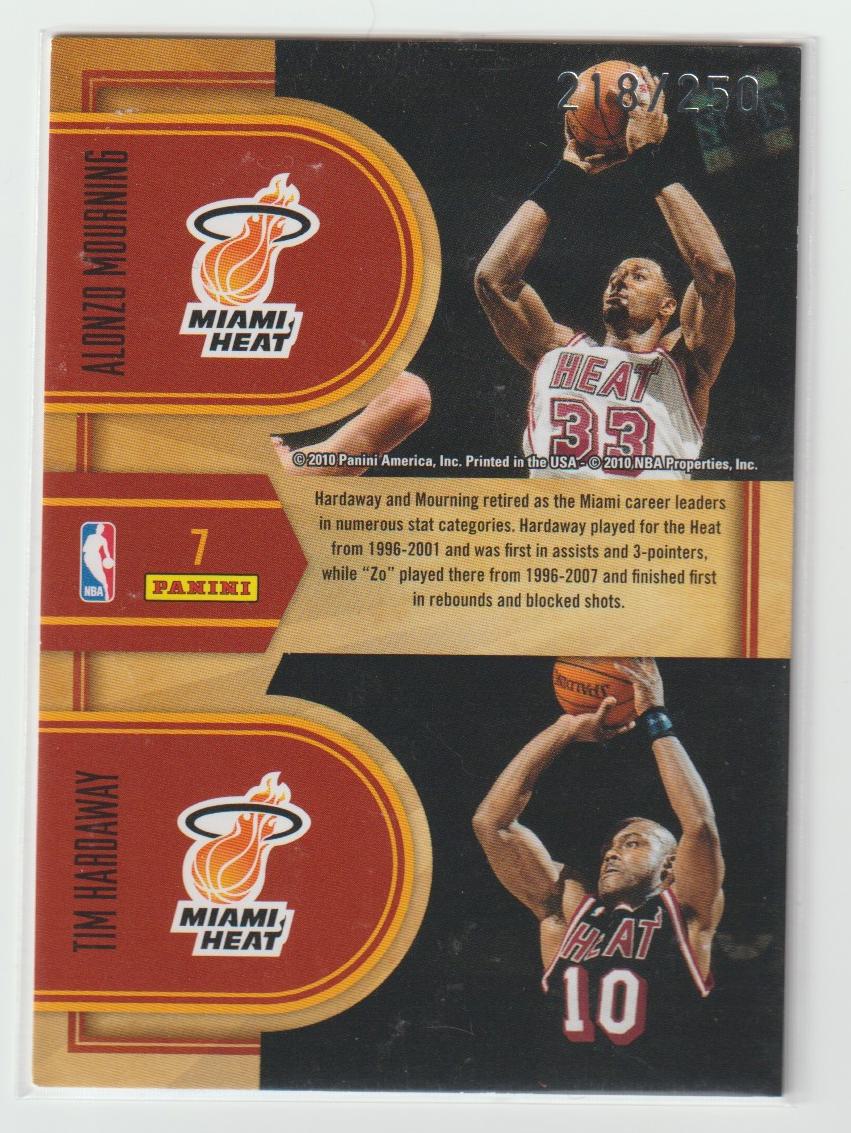 Classic Combos 7 Alonzo Mourning/Tim Hardaway Silver 218/250