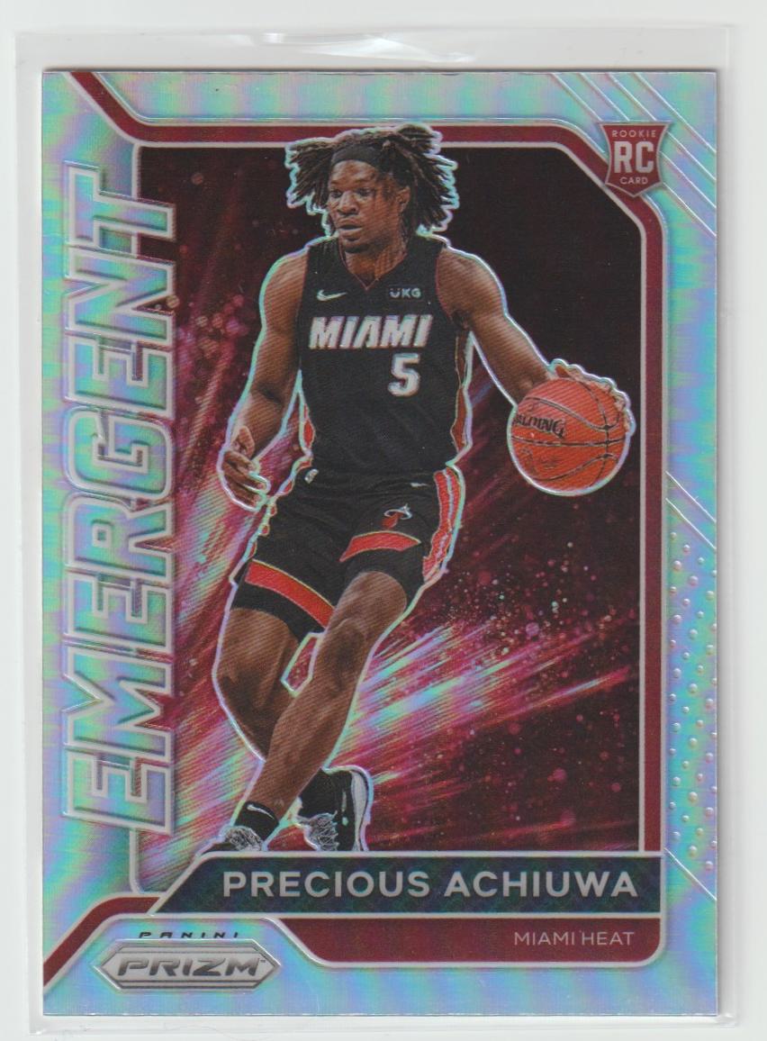 Emergent 14 Precious Achiuwa Miami Heat Silver Prizm