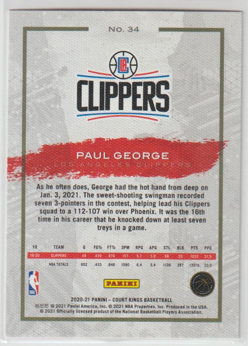 034 Paul George - Los Angeles Clippers