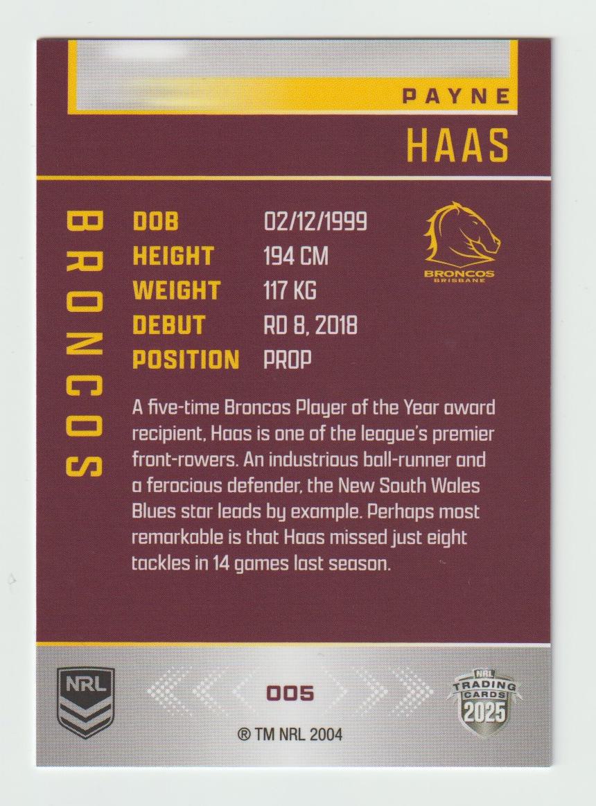 005 PAYNE HAAS