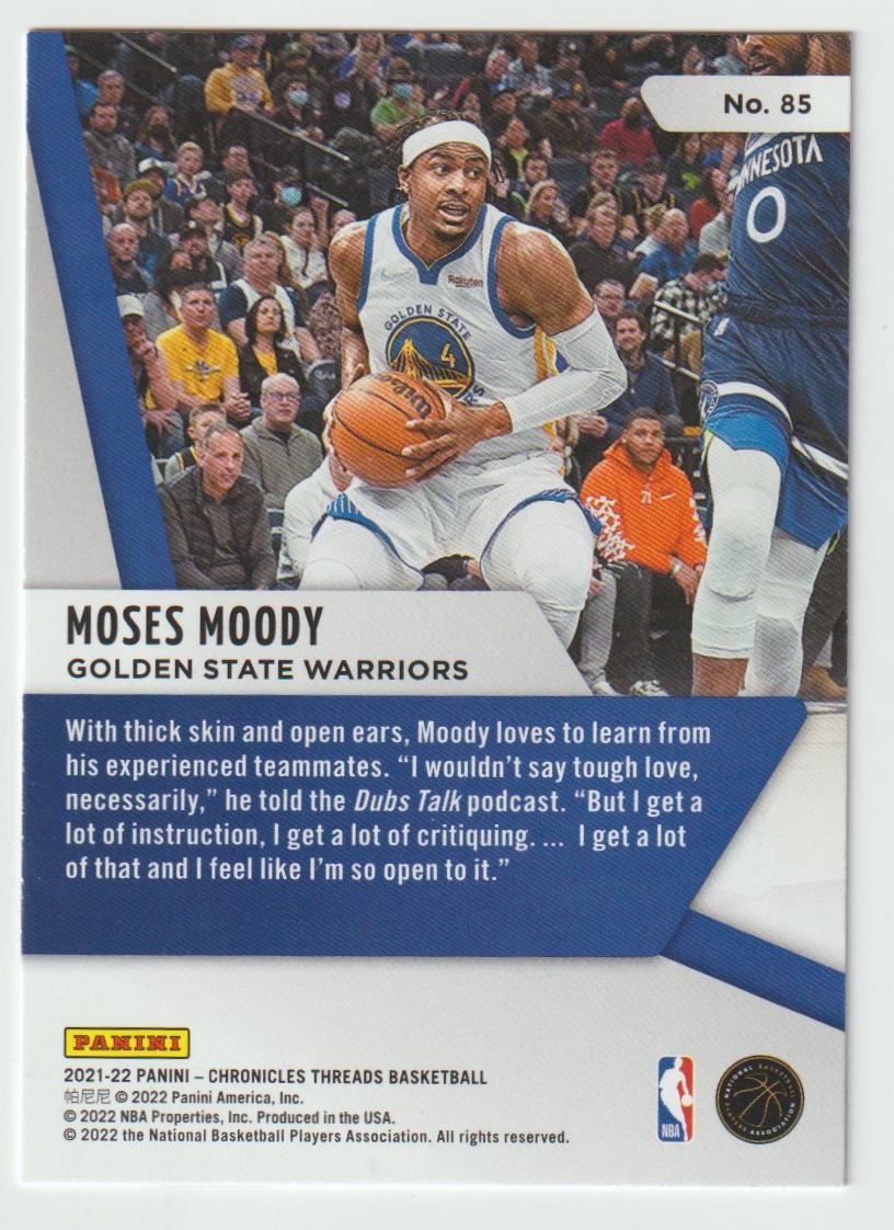 085 Moses Moody - Golden State Warriors