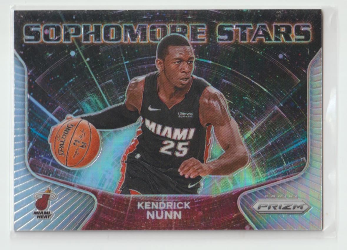 Sophomore Stars 9 Kendrick Nunn Miami Heat Silver Prizm