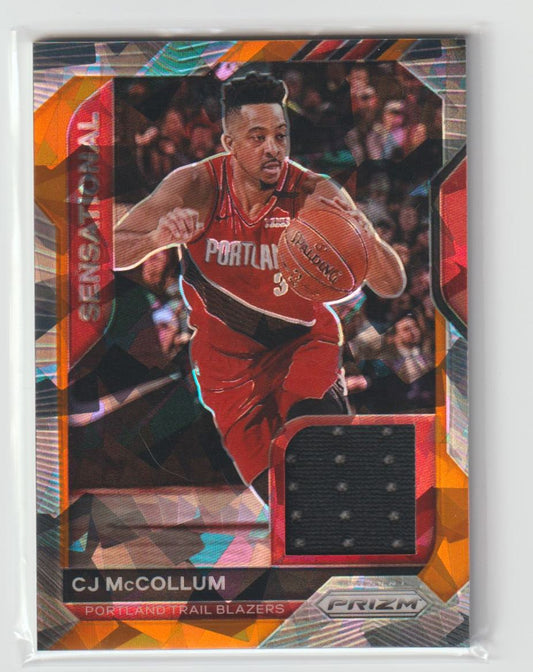 Sensational Swatches SSW-CJM C.J McCollum Portland Trail Blazers Orange Ice