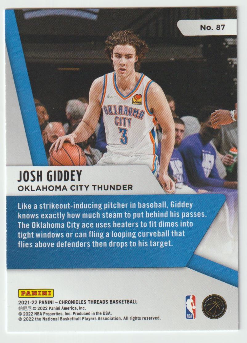 087 Josh Giddey - Oklahoma City Thunder