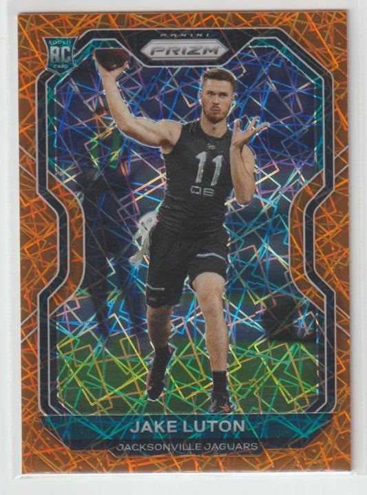 354 Jake Luton Jacksonville Jaguars Orange Laser