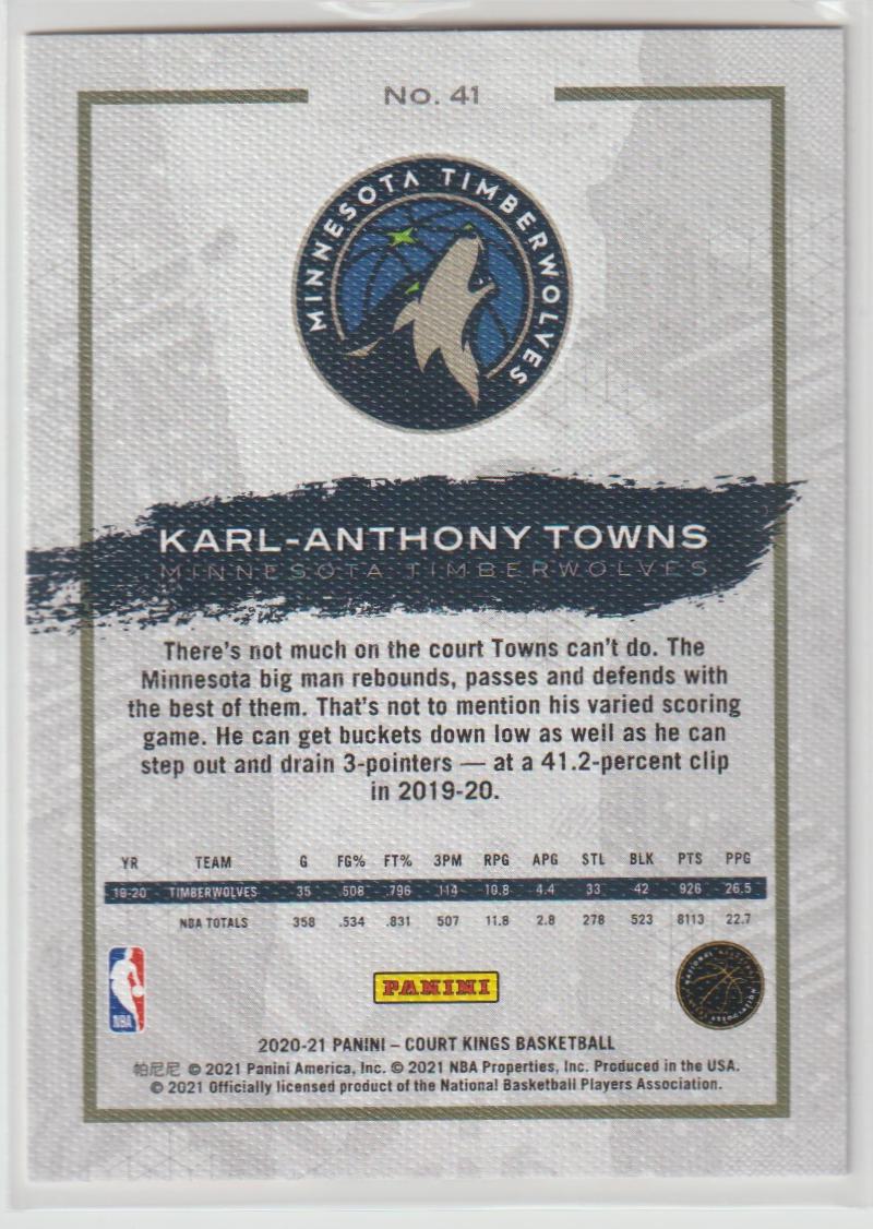 041 Karl-Anthony Towns - Minnesota Timberwolves