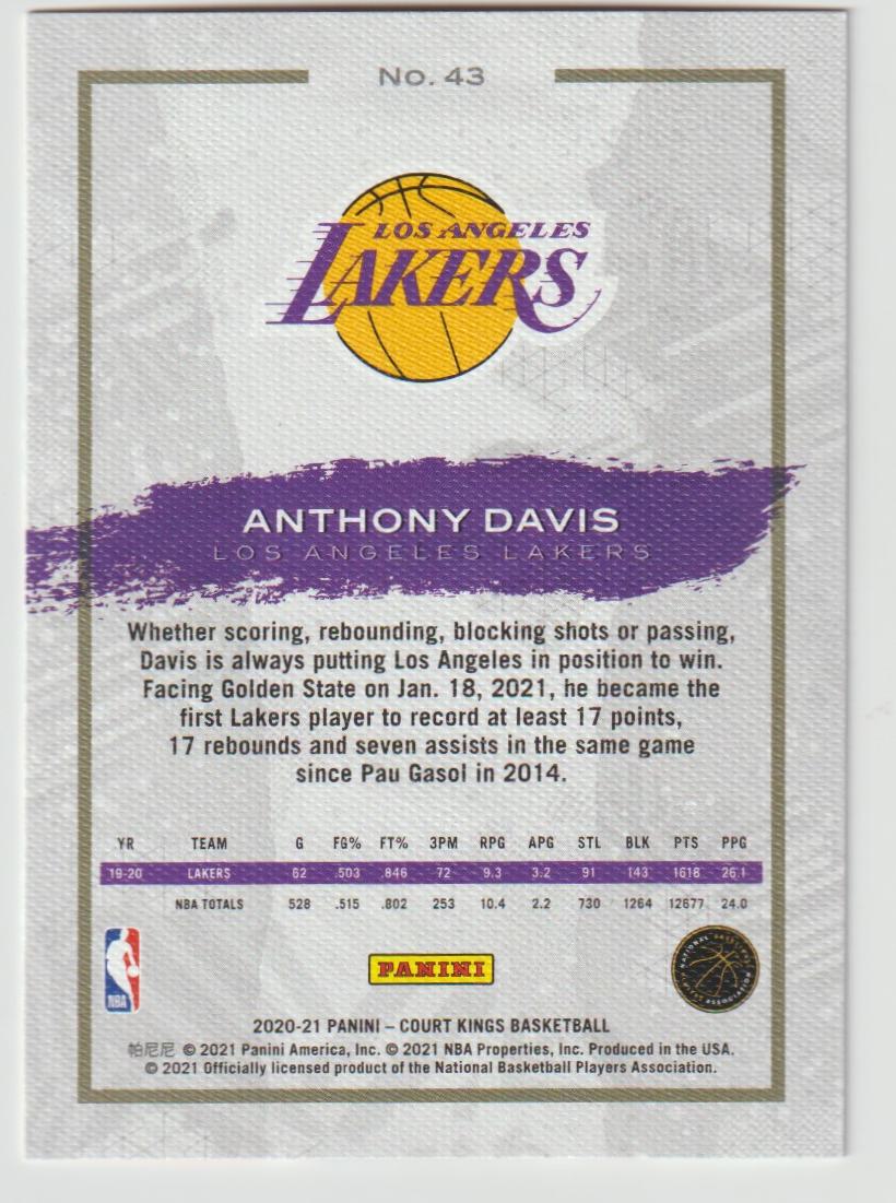 043 Anthony Davis - Los Angeles Lakers