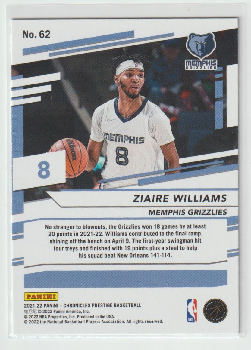 062 Ziaire Williams - Memphis Grizzlies
