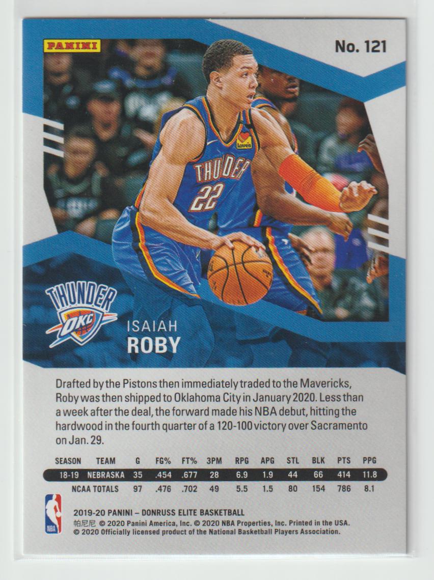 121 Isaiah Roby - Oklahoma City Thunder Blue 79/99