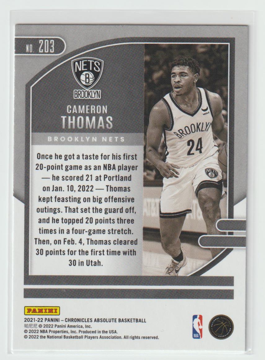 203 Cameron Thomas - Brooklyn Nets