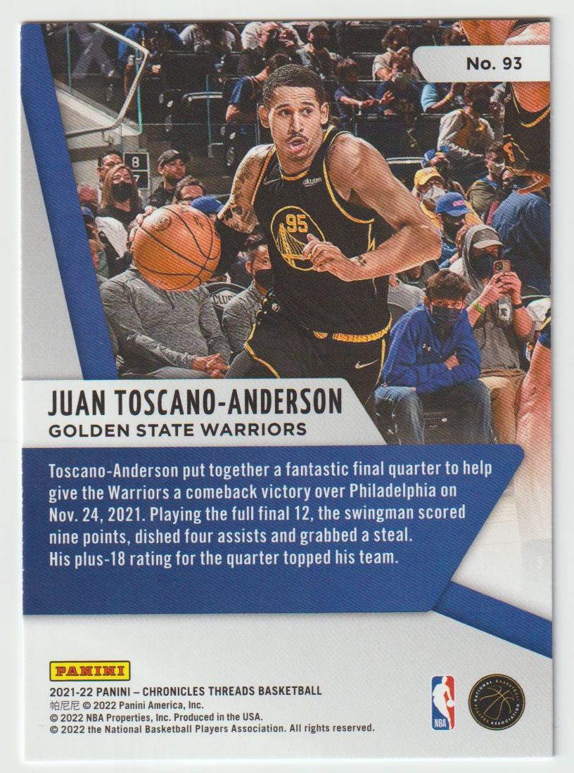 093 Juan Toscano-Anderson - Golden State Warriors