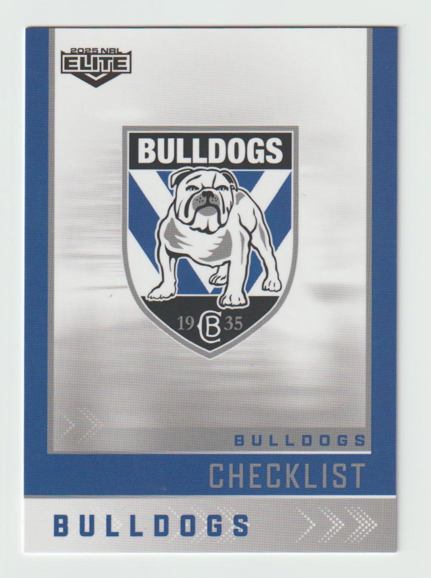 019 BULLDOGS CHECKLIST