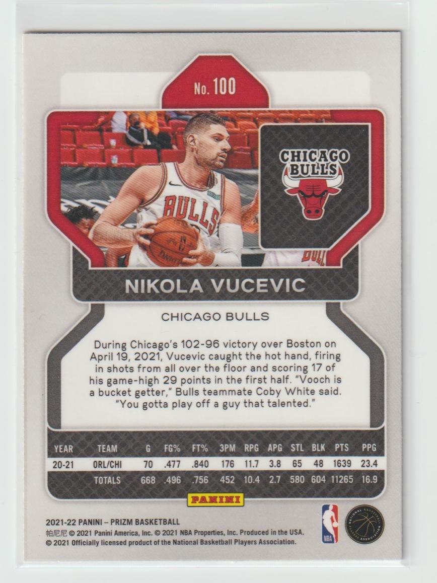100 Nikola Vucevic - Chicago Bulls