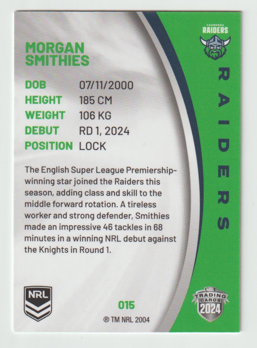 015 MORGAN SMITHIES