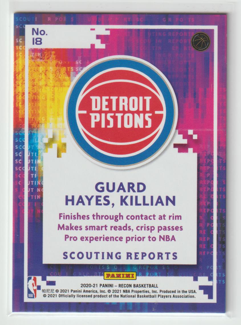 Scouting Report 018 Killian Hayes - Detroit Pistons Red 196/199