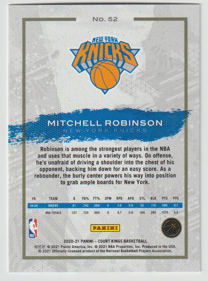 052 Mitchell Robinson - New York Knicks