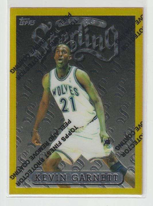 Sterling 138 Kevin Garnett Minnesota Timberwolves Gold with Coating