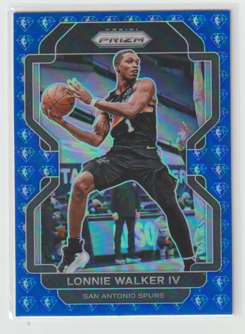 036 Lonnie Walker IV - San Antonio Spurs Blue NBA 75th