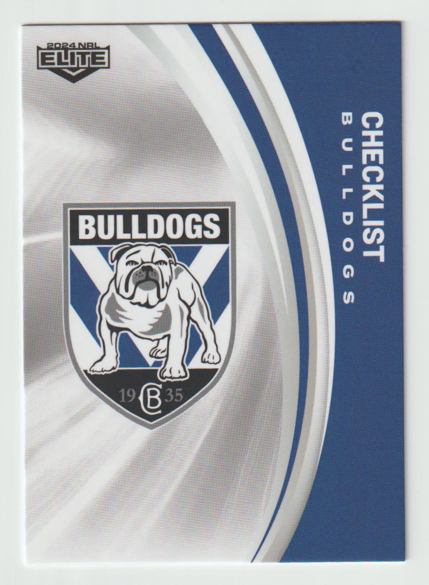 019 BULLDOGS CHECKLIST