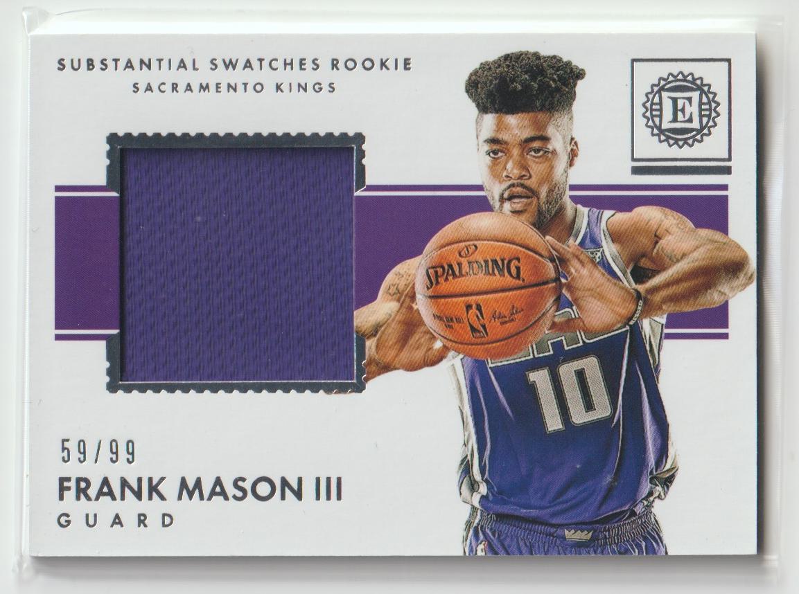 Substantial Swatches Rookie SR-FM3 Frank Mason III Sacramento Kings 59/99
