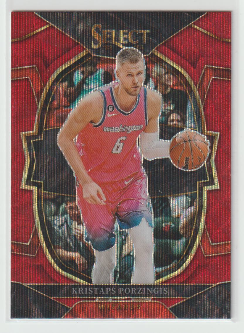 004 Kristaps Porzingis Washington Wizards Red Wave