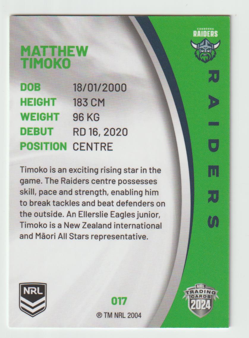 017 MATTHEW TIMOKO