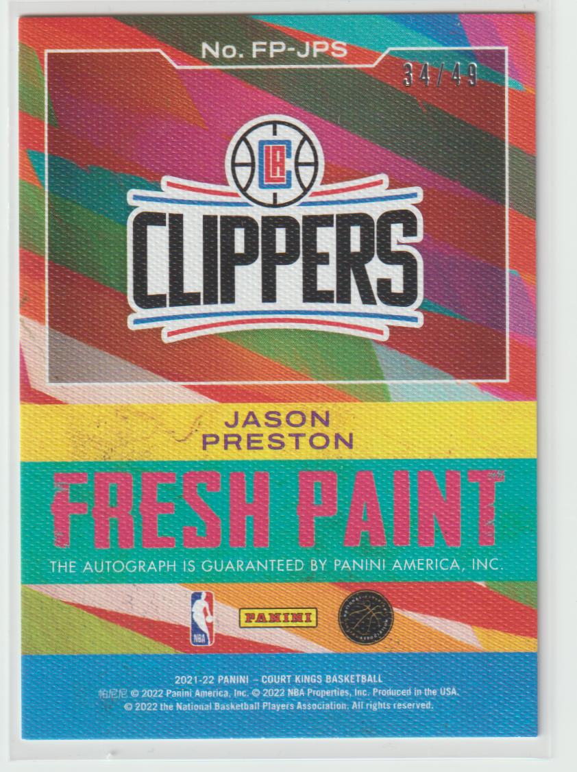 Fresh Paint FP-JPS Jason Preston - Los Angeles Clippers Violet 34/49