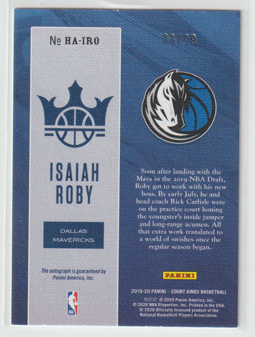 Heir Apparent HA-IRO Isaiah Roby - Dallas Mavericks Ruby 8/99