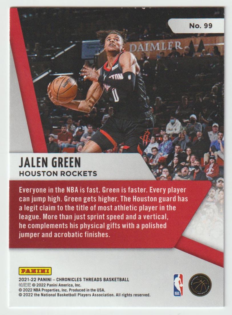 099 Jalen Green - Houston Rockets