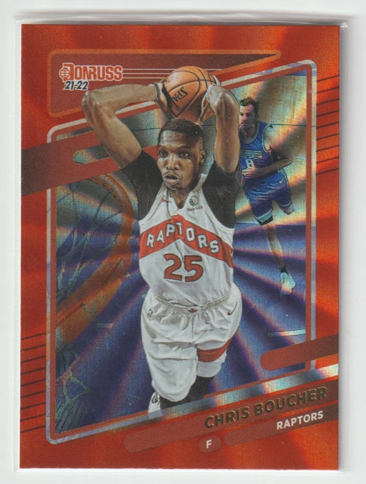 135 Chris Boucher - Toronto Raptors Orange Laser