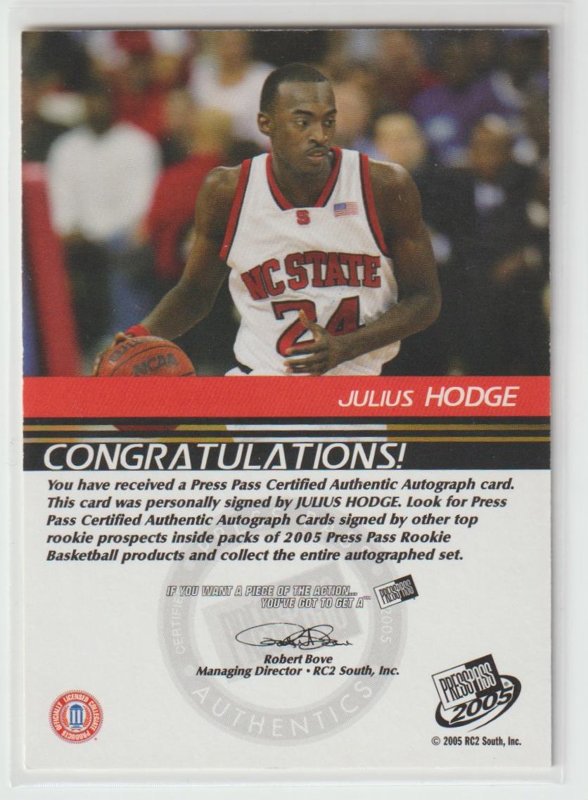 Julius Hodge Autograph Bronze