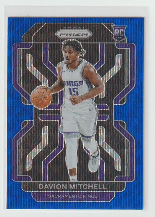 312 Davion Mitchell - Sacramento Kings Blue Wave