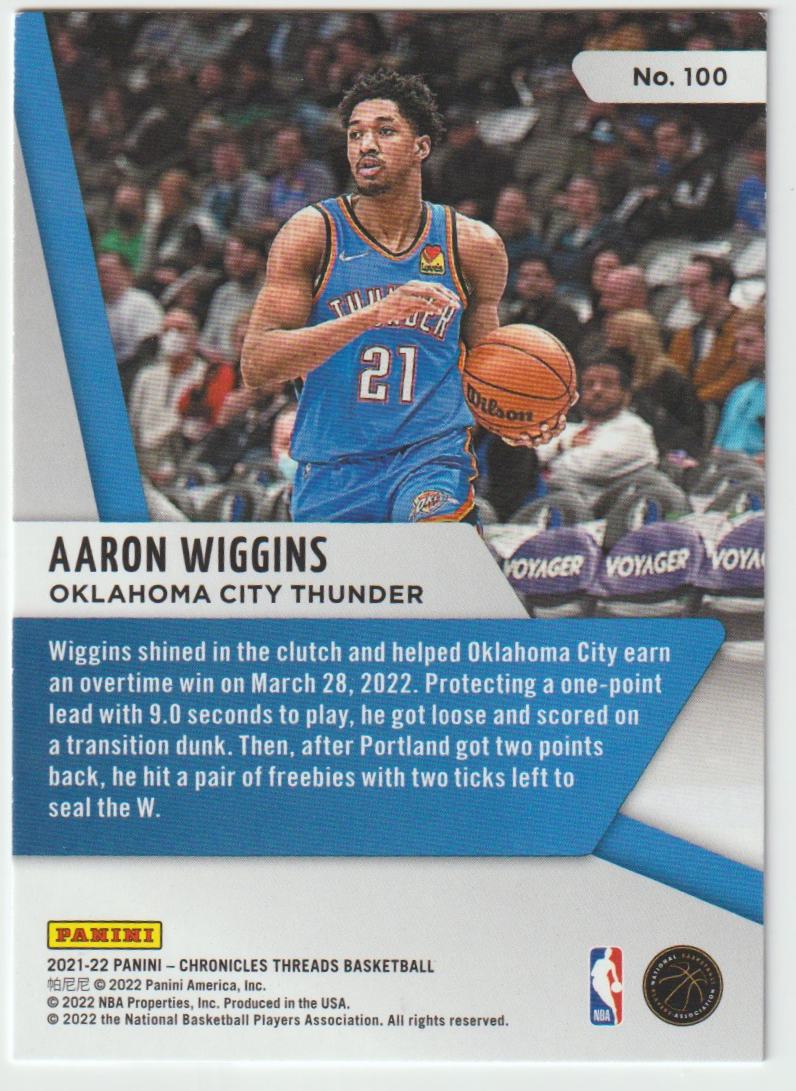 100 Aaron Wiggins - Oklahoma City Thunder