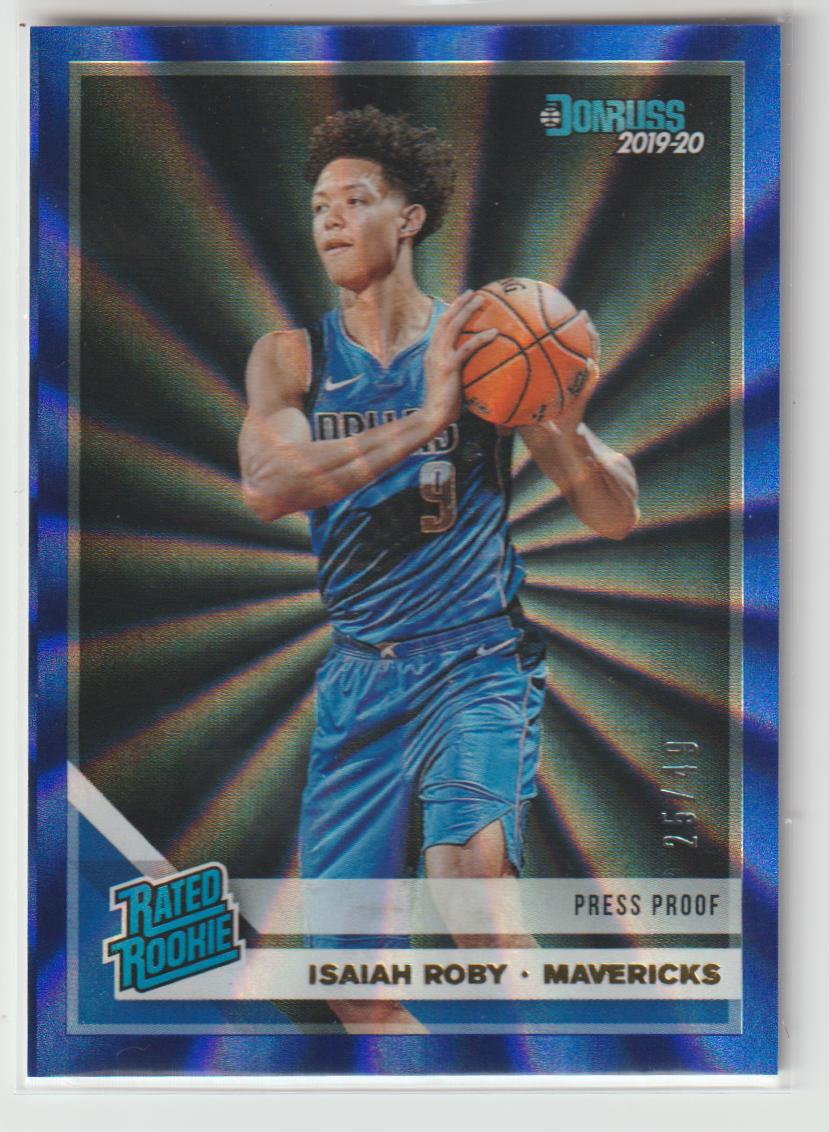 235 Isaiah Roby - Dallas Mavericks Blue Press Proof 25/49