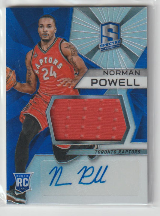 128 Norman Powell Toronto Raptors Rookie Jersey Autograph