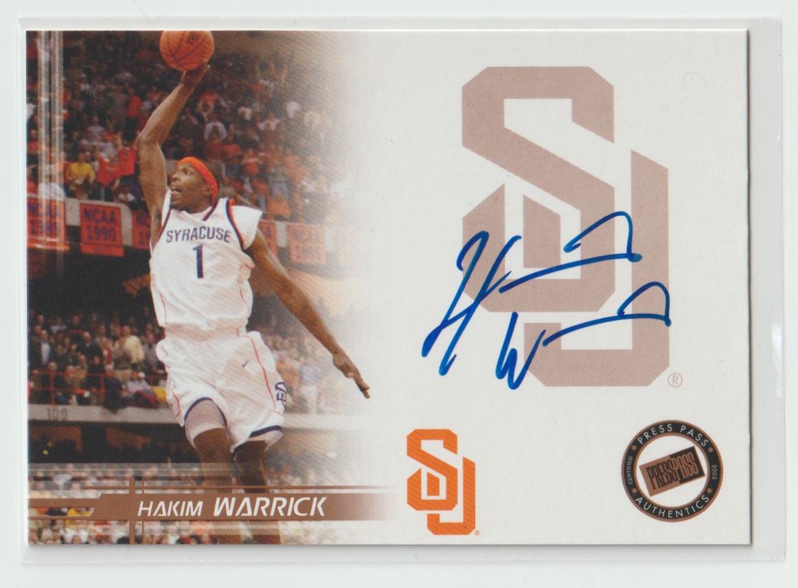 Hakim Warrick Autograph Bronze