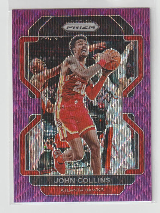 049 John Collins - Atlanta Hawks Purple Wave Prizm