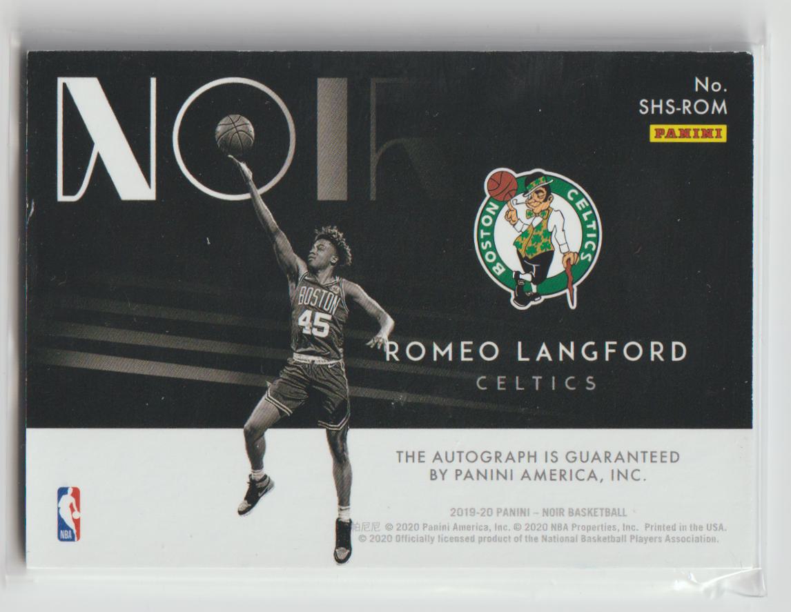 Shadow Signatures SHS-ROM Romeo Langford - Boston Celtics 22/99