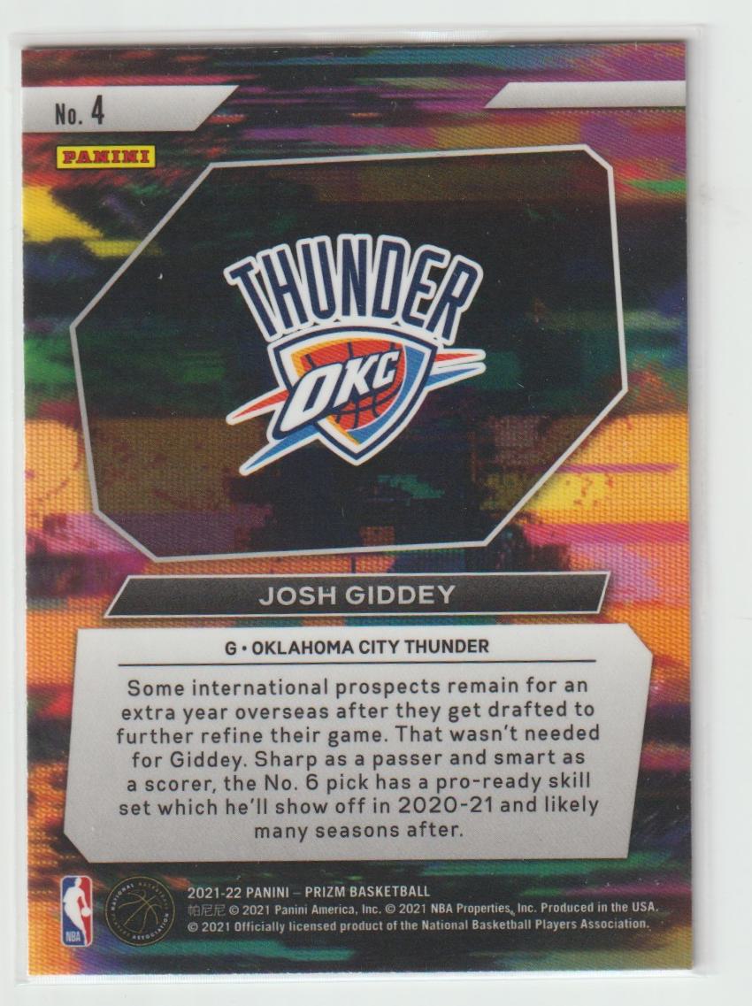 Instant Impact 4 Josh Giddey Oklahoma City Thunder