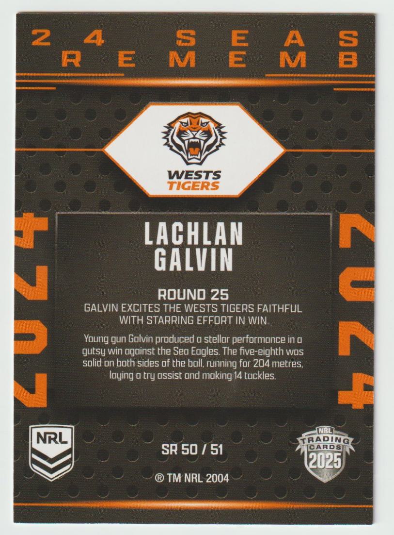 Season to Remember SR 050 WESTS TIGERS LACHLAN GALVIN