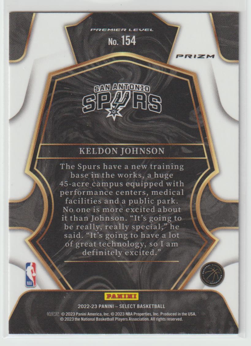 154 Keldon Johnson San Antonio Spurs Red Wave