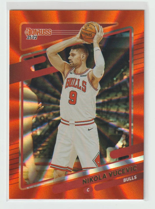 155 Nikola Vucevic - Chicago Bulls Orange Laser