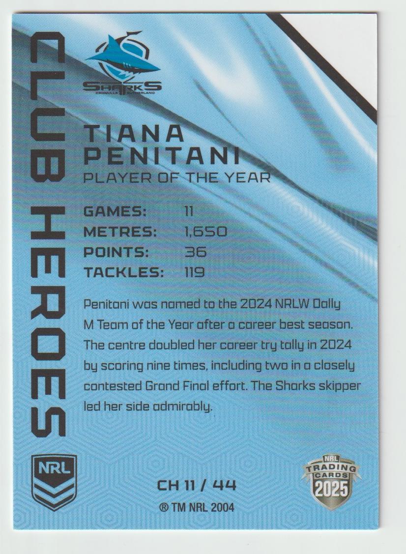 Club Heroes CH 011 SHARKS TIANA PENITANI