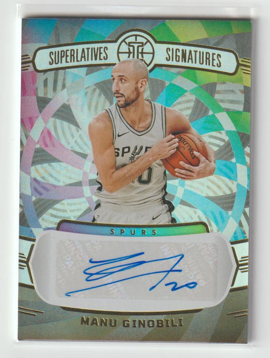 Superlatives Signatures SS-MNG Manu Ginobili - San Antonio Spurs