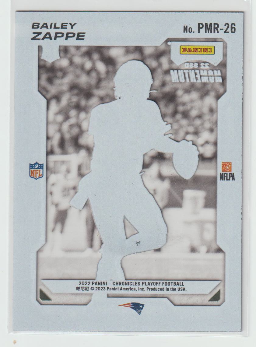 Playoff Momentum PMR-26 Bailey Zappe - New England Patriots