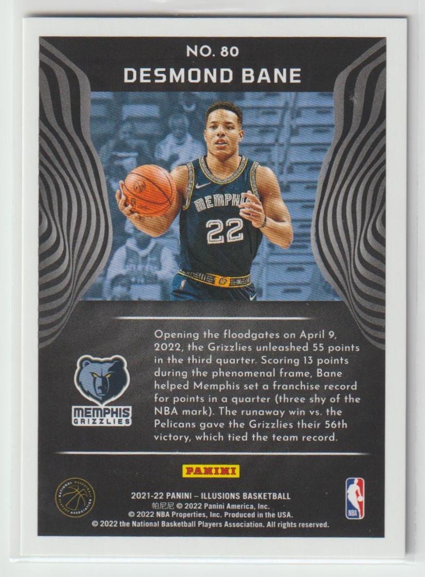 080 Desmond Bane - Memphis Grizzlies Red 61/99