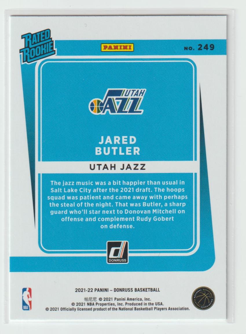 249 Jared Butler - Utah Jazz Press Proof