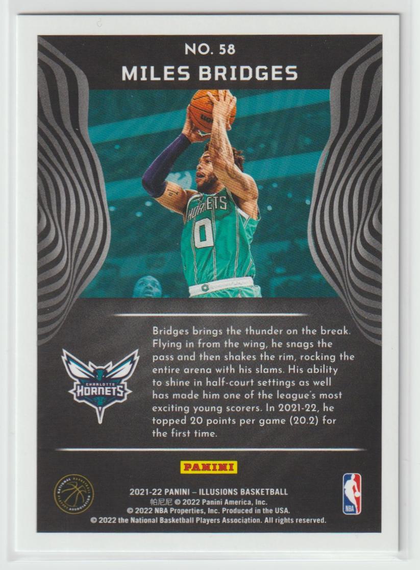 058 Miles Bridges - Charlotte Hornets Blue 18/25