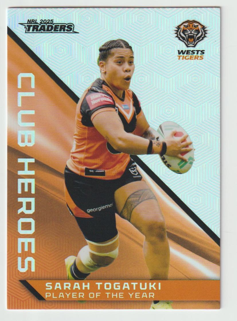 Club Heroes CH 044 WESTS TIGERS SARAH TOGATUKI