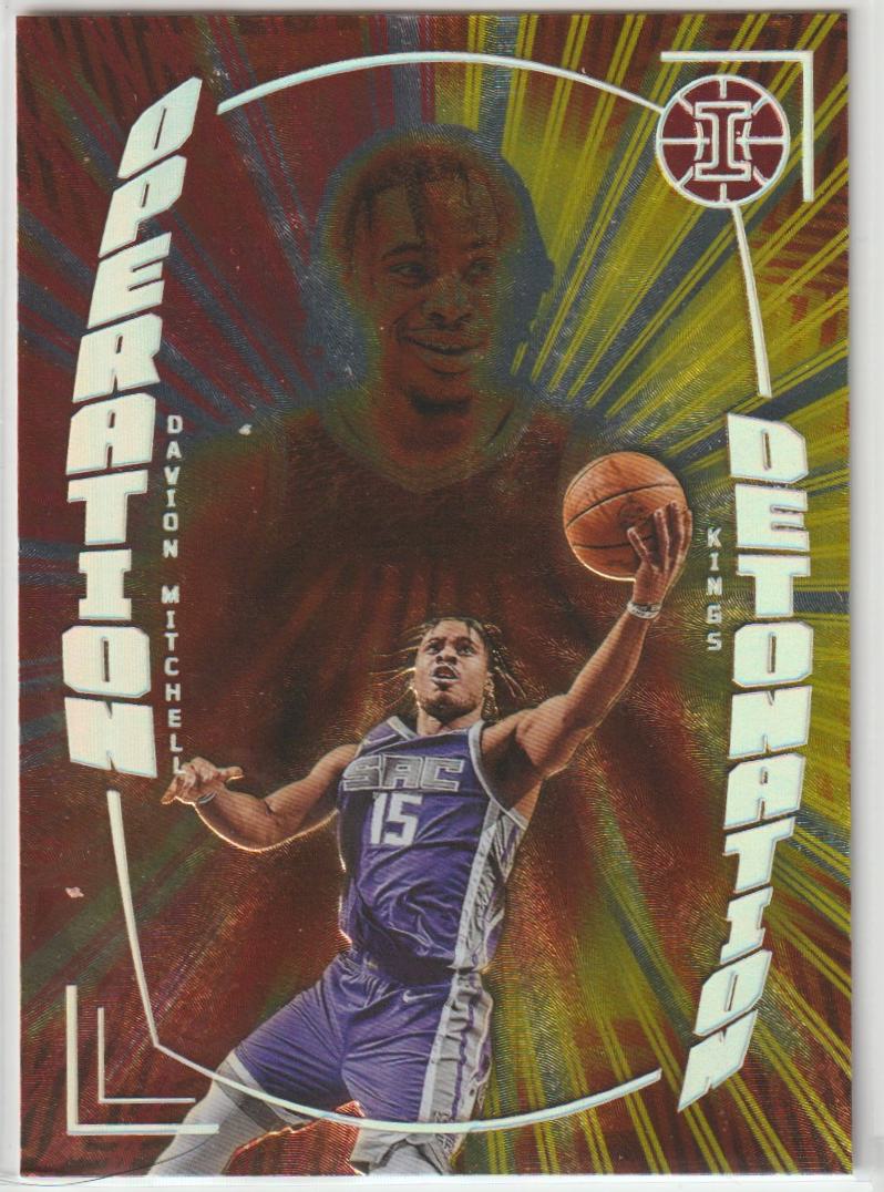 Operation Detonation 038 Davion Mitchell Sacramento Kings Asia Red & Yellow